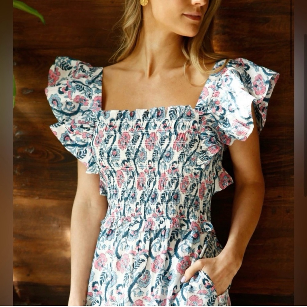 Anna Cate Giselle Floral Print Maxi Dress